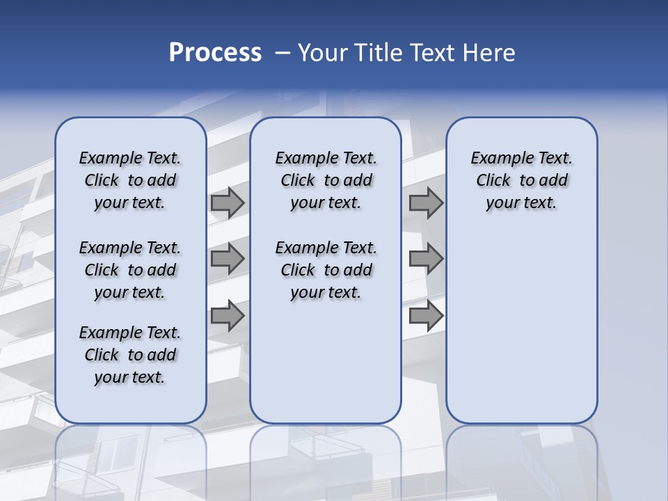 Waterfront Apartment Building Odense Denmark. PowerPoint Template