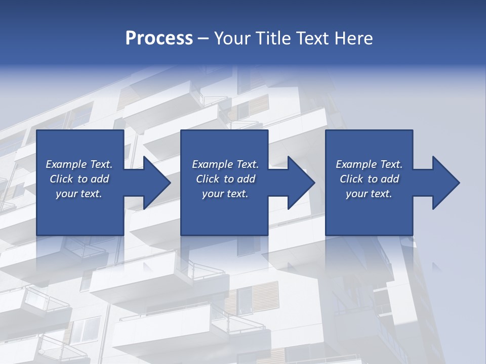 Waterfront Apartment Building Odense Denmark. PowerPoint Template