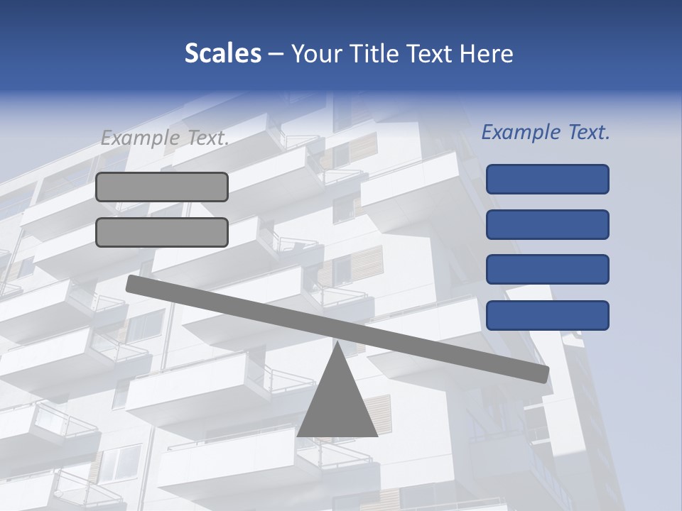 Waterfront Apartment Building Odense Denmark. PowerPoint Template