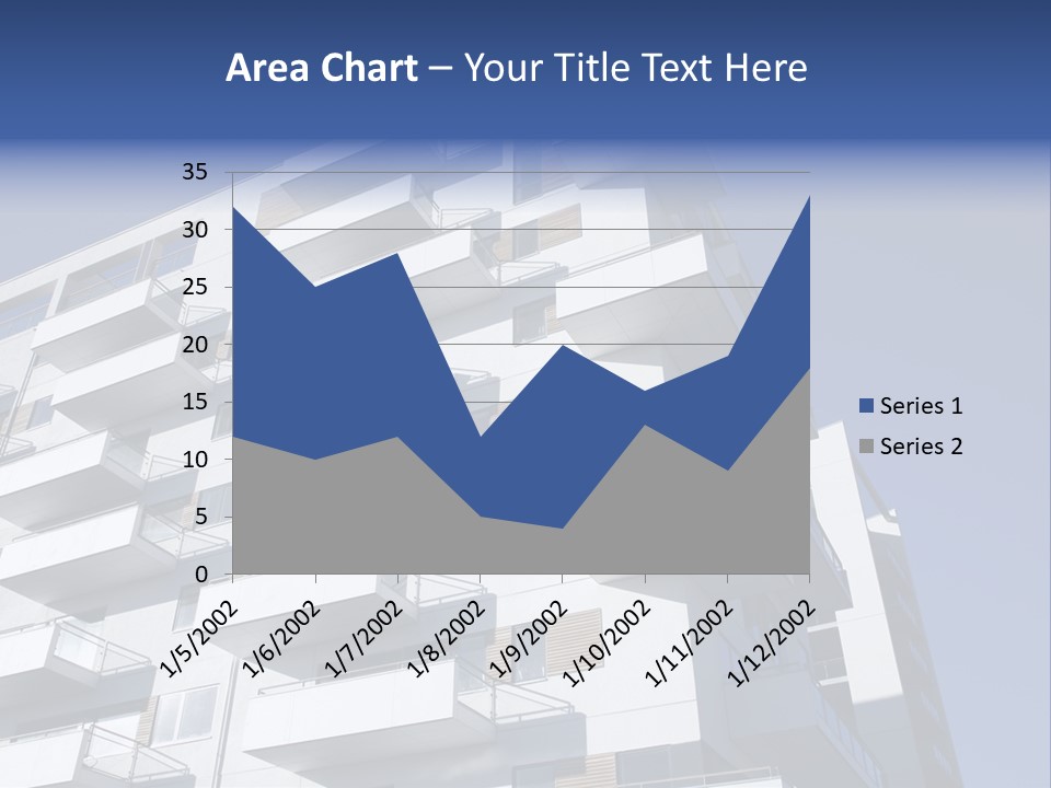 Waterfront Apartment Building Odense Denmark. PowerPoint Template
