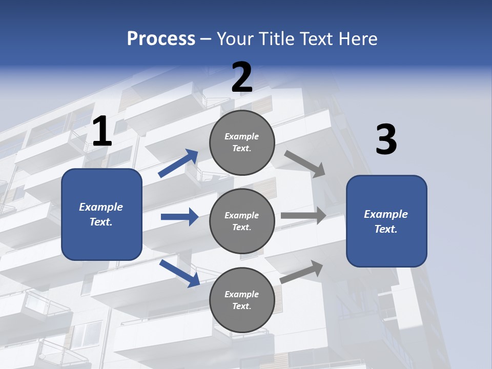 Waterfront Apartment Building Odense Denmark. PowerPoint Template