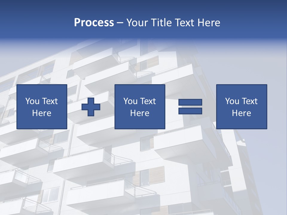 Waterfront Apartment Building Odense Denmark. PowerPoint Template