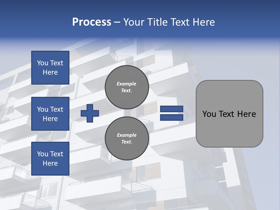 Waterfront Apartment Building Odense Denmark. PowerPoint Template