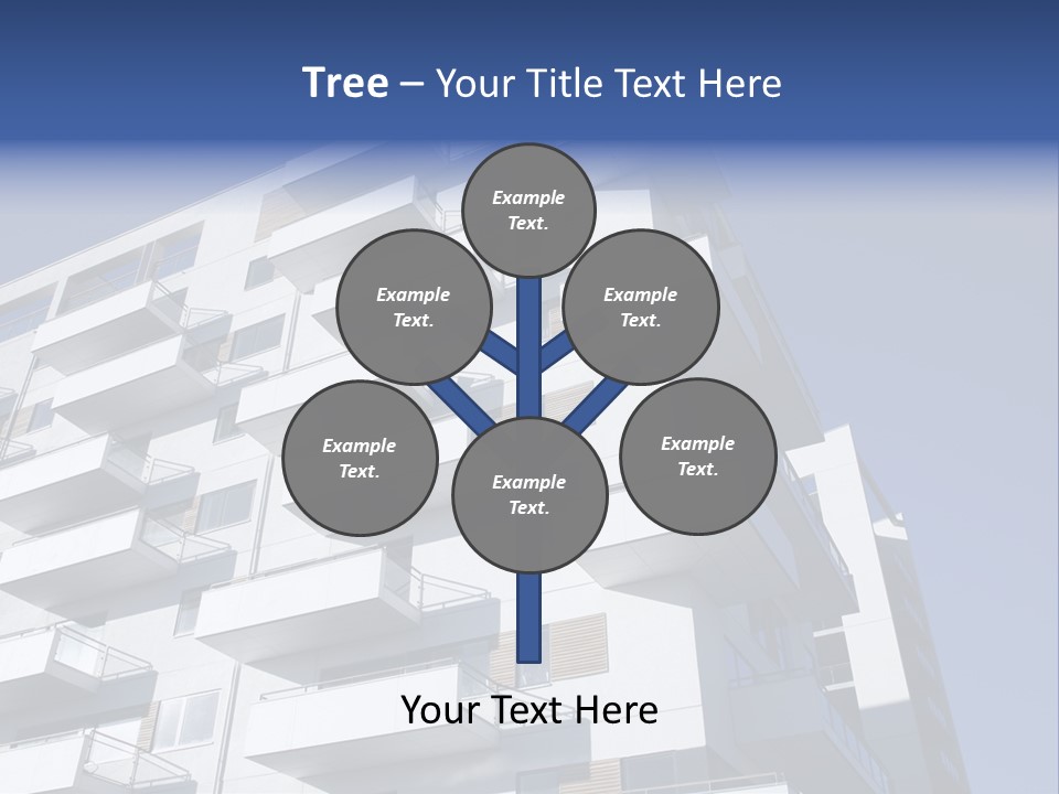 Waterfront Apartment Building Odense Denmark. PowerPoint Template