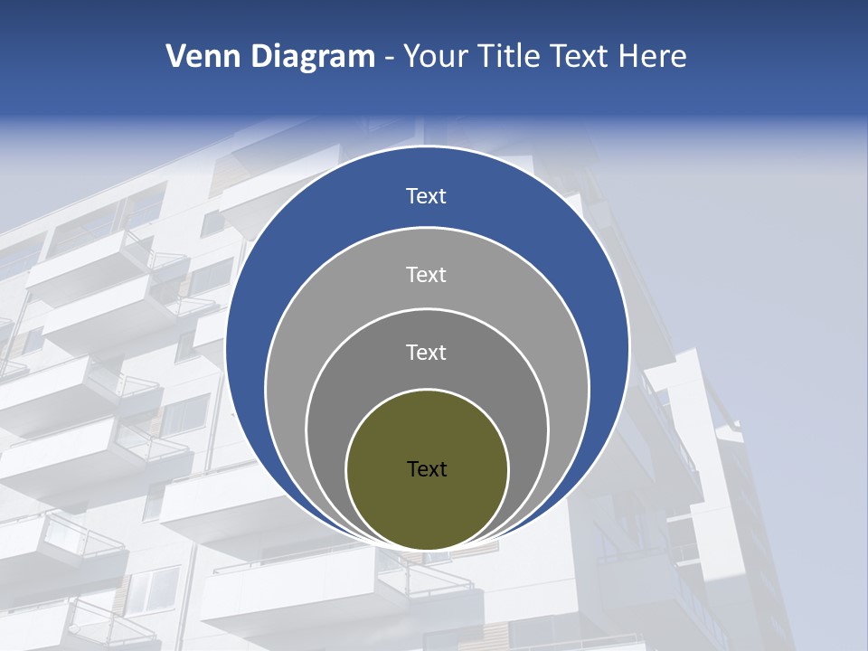 Waterfront Apartment Building Odense Denmark. PowerPoint Template