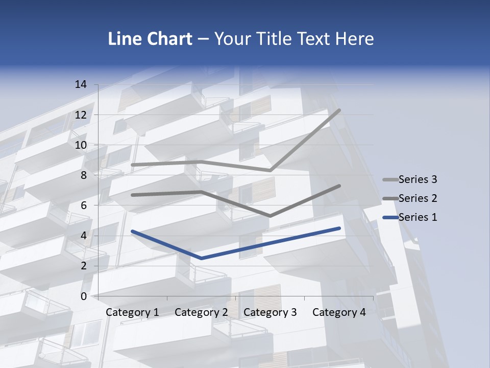 Waterfront Apartment Building Odense Denmark. PowerPoint Template