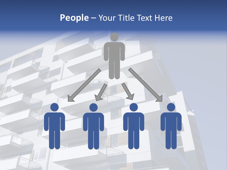 Waterfront Apartment Building Odense Denmark. PowerPoint Template