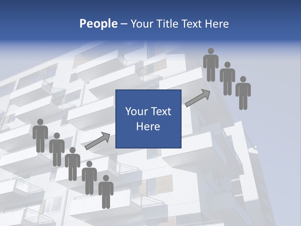 Waterfront Apartment Building Odense Denmark. PowerPoint Template