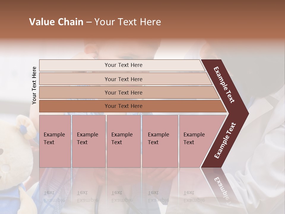 Senior Female Doctor Examining Happy Child, Smiling. PowerPoint Template