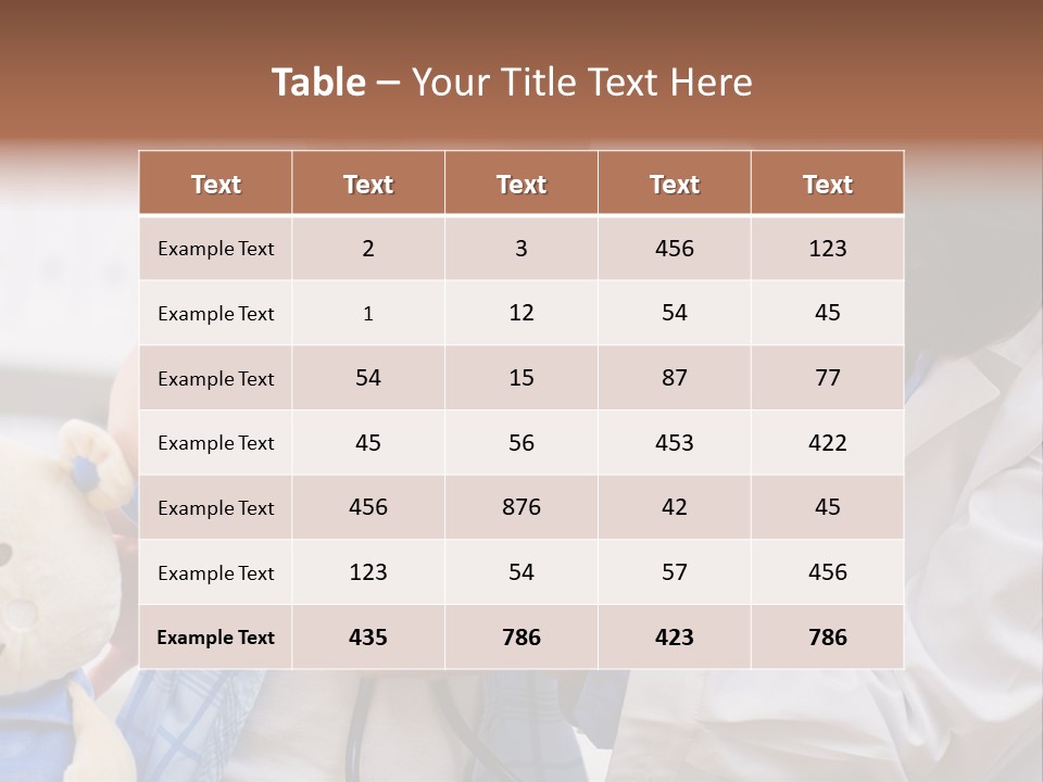 Senior Female Doctor Examining Happy Child, Smiling. PowerPoint Template