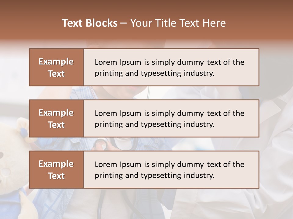 Senior Female Doctor Examining Happy Child, Smiling. PowerPoint Template