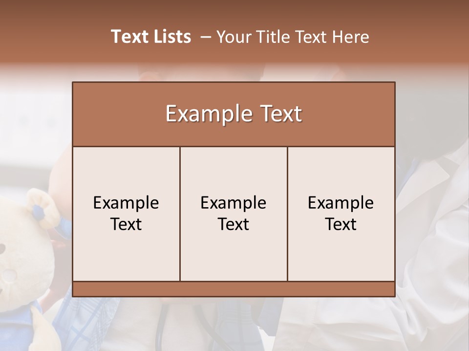 Senior Female Doctor Examining Happy Child, Smiling. PowerPoint Template