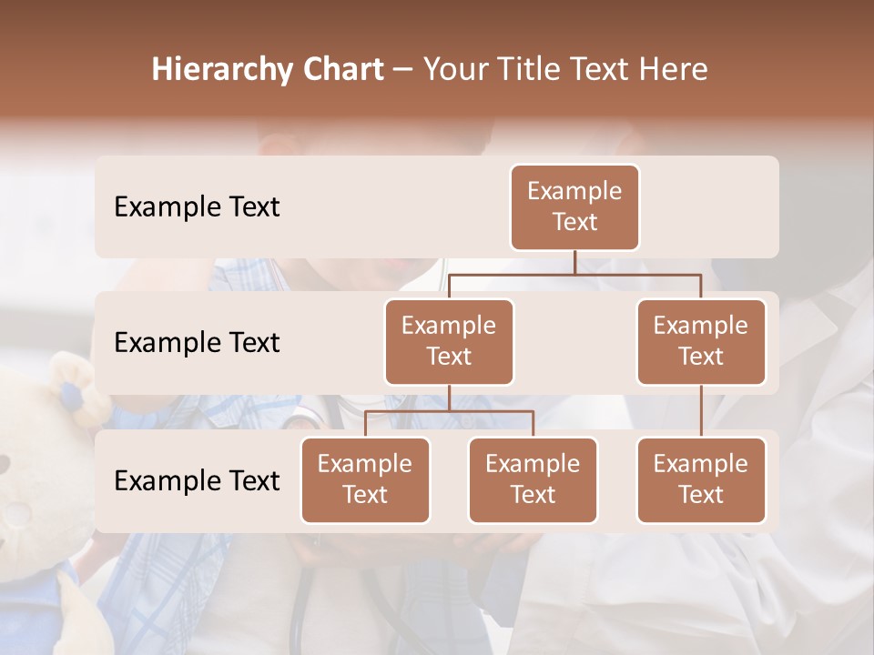 Senior Female Doctor Examining Happy Child, Smiling. PowerPoint Template