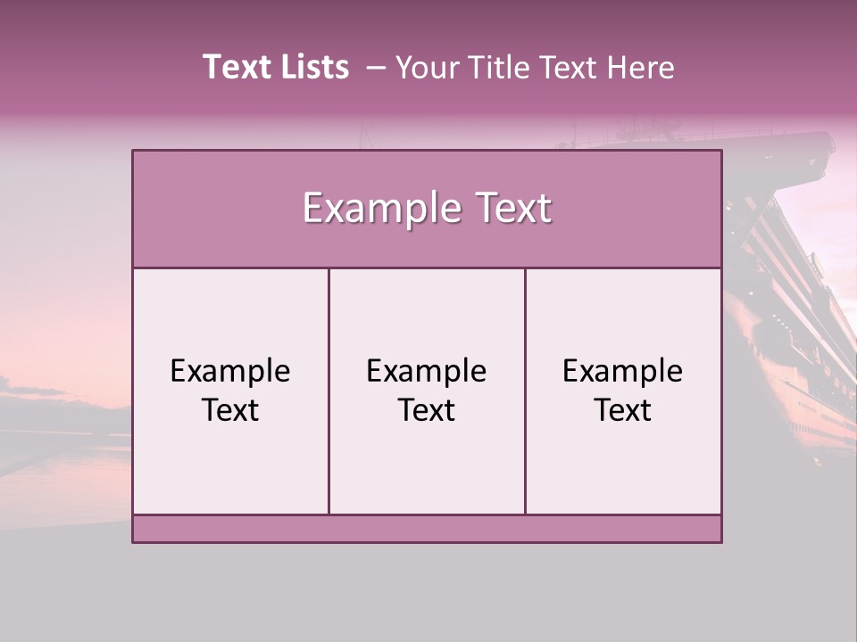 Cruise Ship Docked In Ushuaia At Sunrise PowerPoint Template