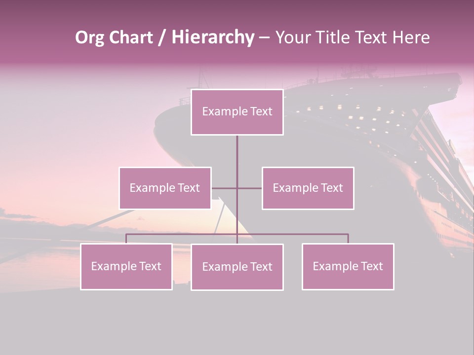 Cruise Ship Docked In Ushuaia At Sunrise PowerPoint Template