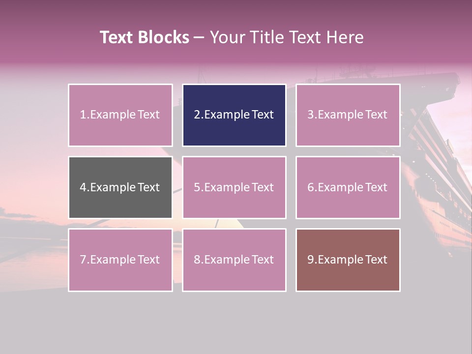 Cruise Ship Docked In Ushuaia At Sunrise PowerPoint Template