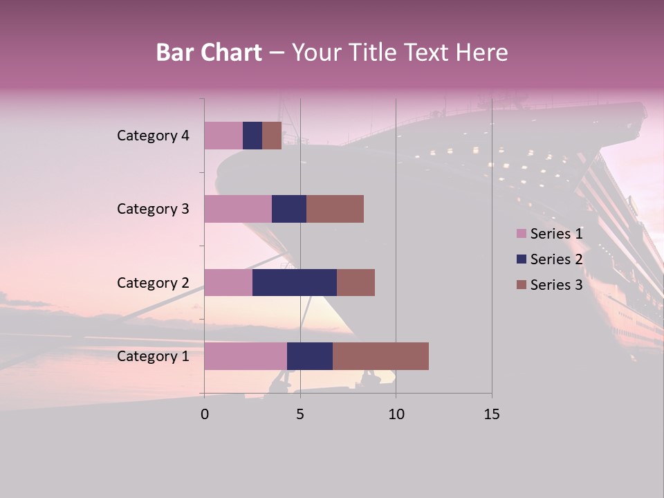 Cruise Ship Docked In Ushuaia At Sunrise PowerPoint Template