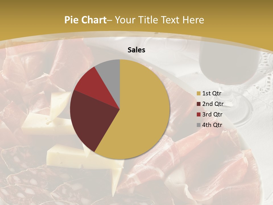 Plate With Different Sort Of Salami And Prosciutto PowerPoint Template