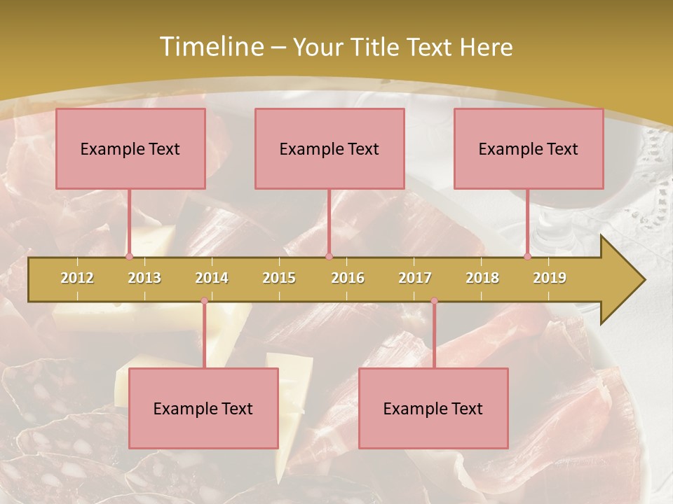 Plate With Different Sort Of Salami And Prosciutto PowerPoint Template