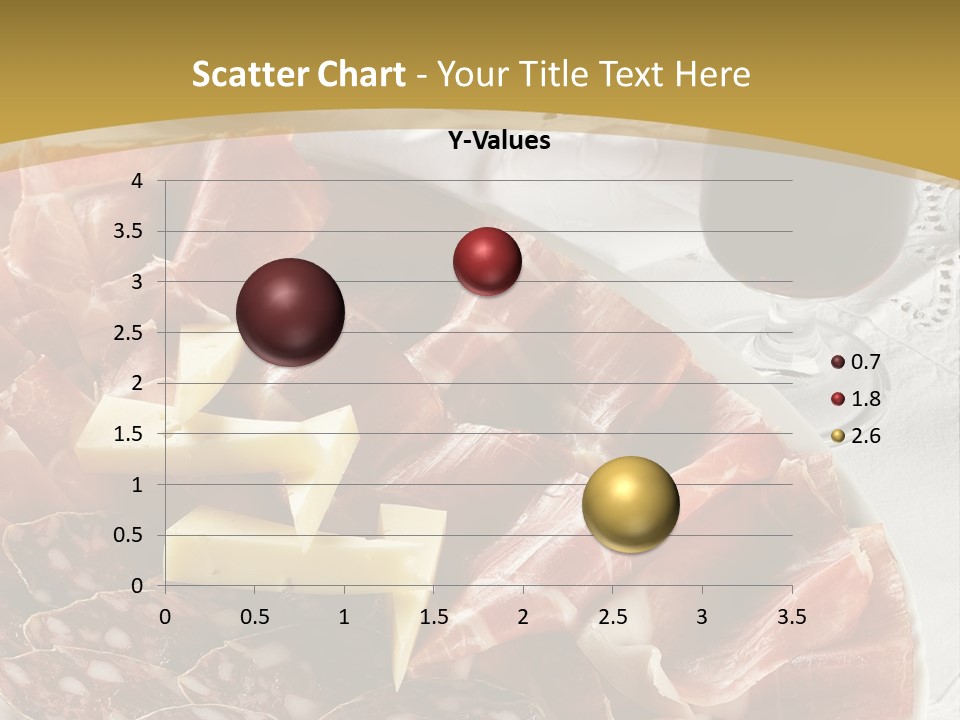 Plate With Different Sort Of Salami And Prosciutto PowerPoint Template