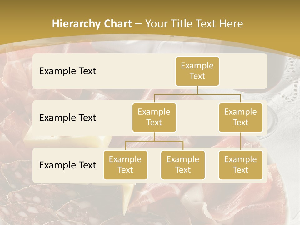 Plate With Different Sort Of Salami And Prosciutto PowerPoint Template