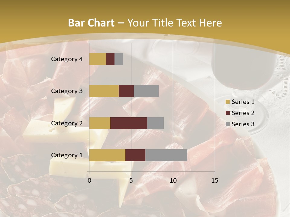 Plate With Different Sort Of Salami And Prosciutto PowerPoint Template