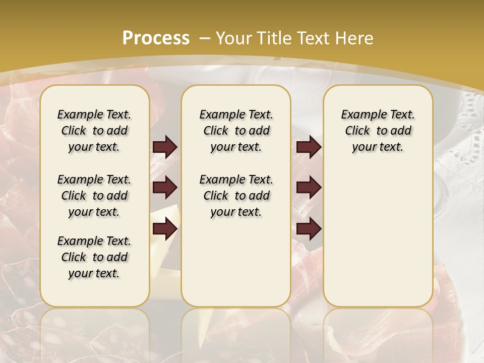 Plate With Different Sort Of Salami And Prosciutto PowerPoint Template