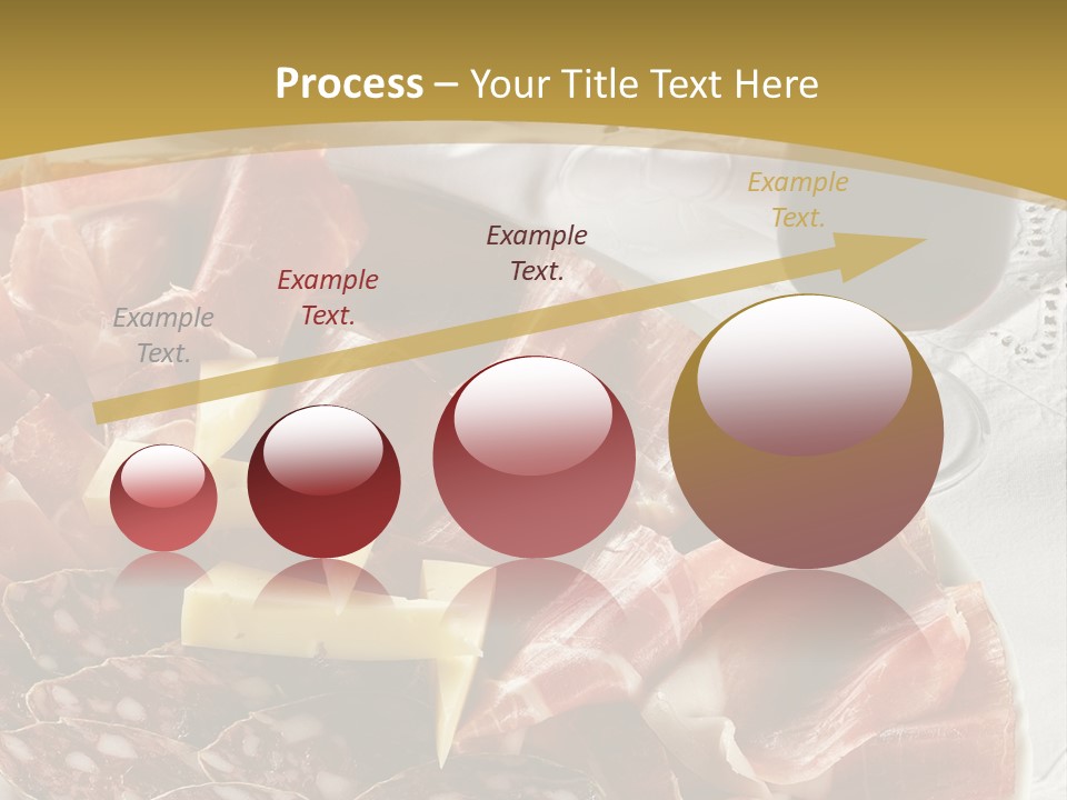 Plate With Different Sort Of Salami And Prosciutto PowerPoint Template
