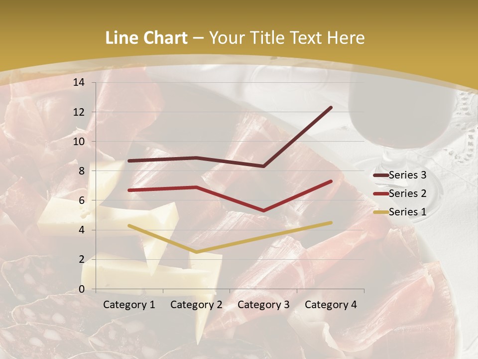 Plate With Different Sort Of Salami And Prosciutto PowerPoint Template