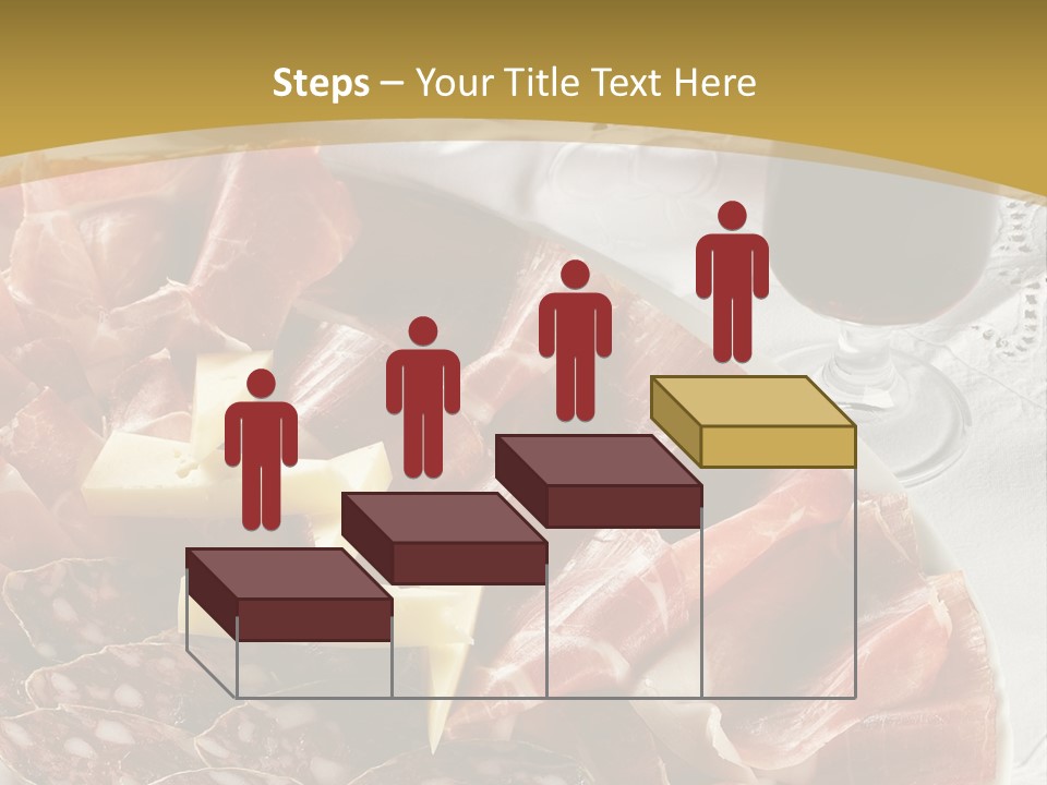 Plate With Different Sort Of Salami And Prosciutto PowerPoint Template