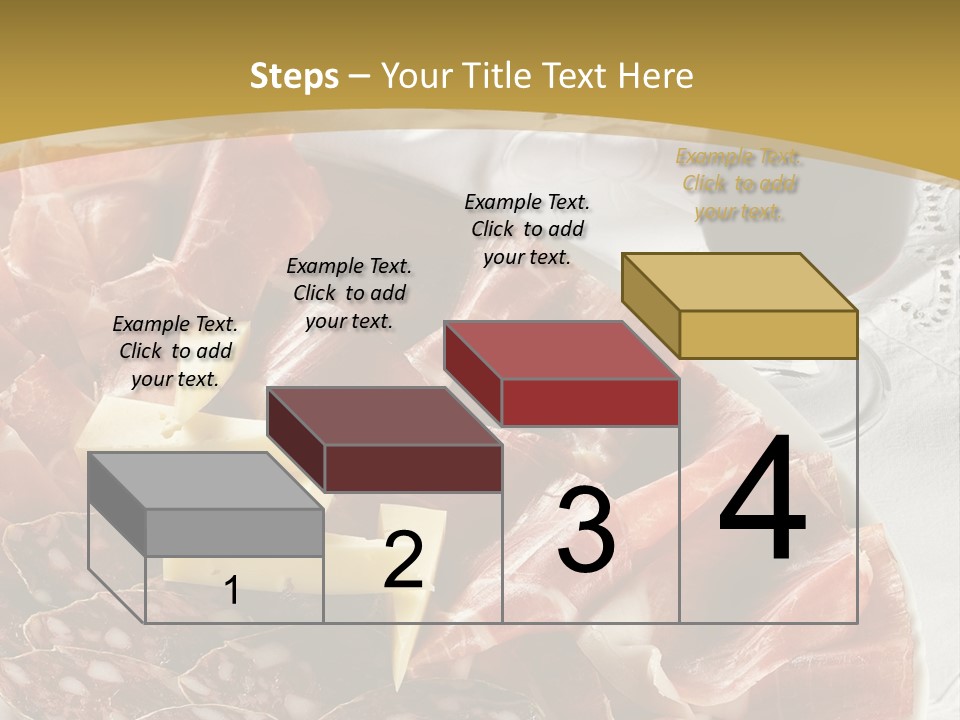 Plate With Different Sort Of Salami And Prosciutto PowerPoint Template