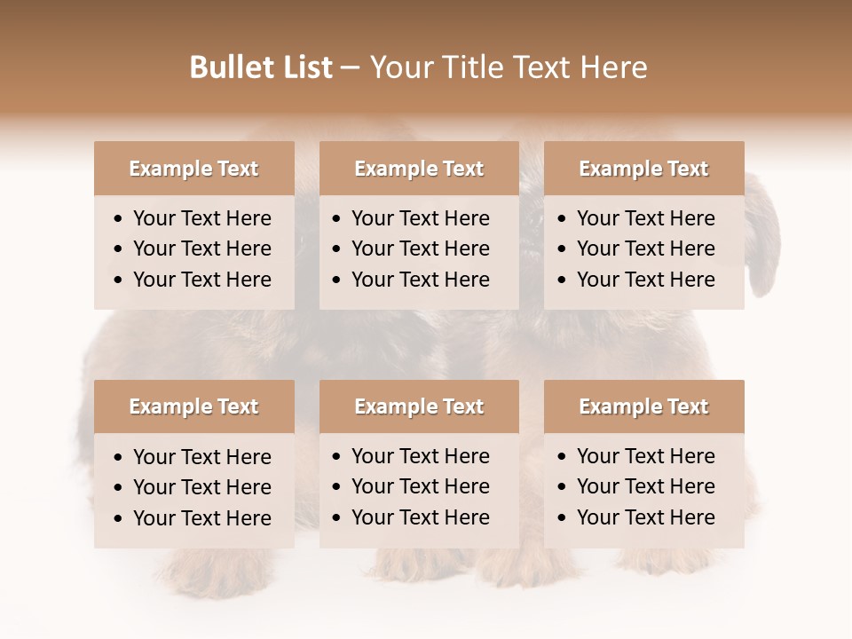 Griffon Puppy Isolated On White PowerPoint Template