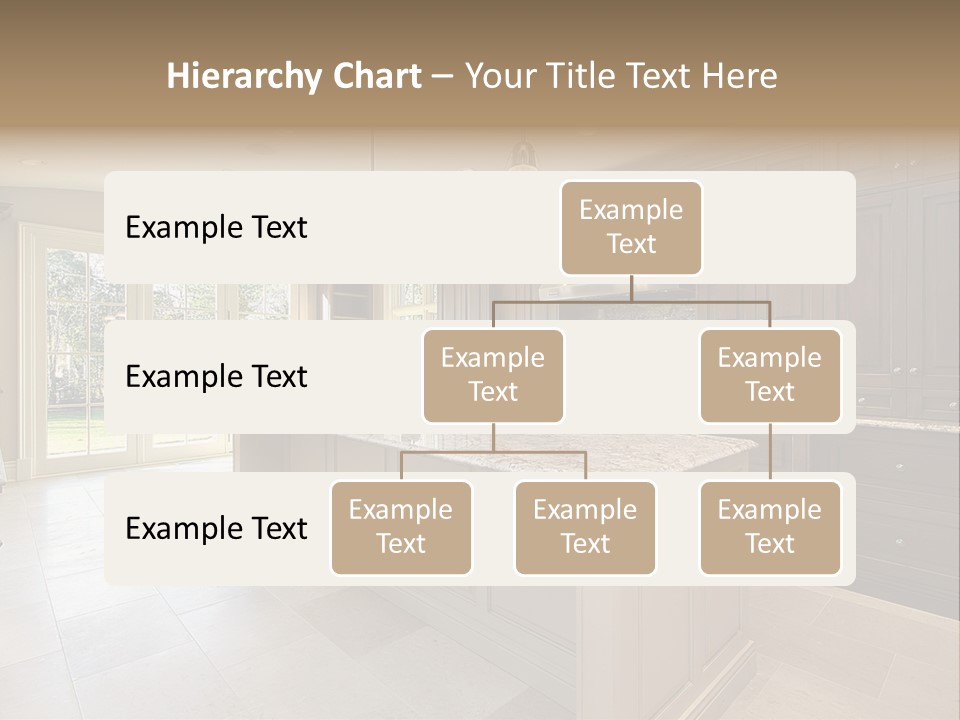 Kitchen In New Construction House PowerPoint Template