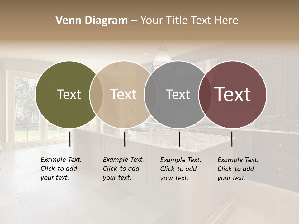 Kitchen In New Construction House PowerPoint Template
