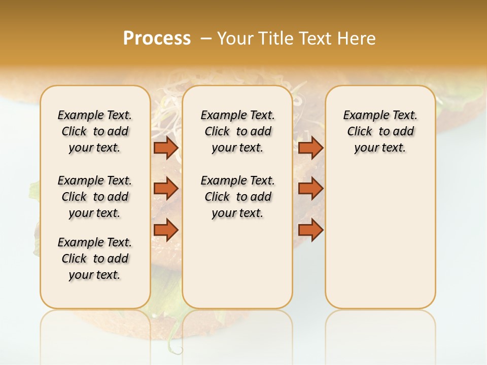 Lettuce, Fried Seitan Slice And Grown Soy Shoots With Bread, Tapa Appetizer PowerPoint Template