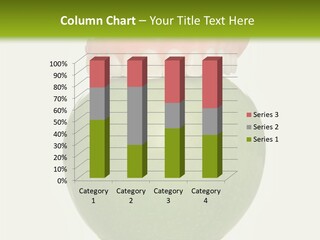 False Teeth Having A Big Bite Into A Green Apple PowerPoint Template