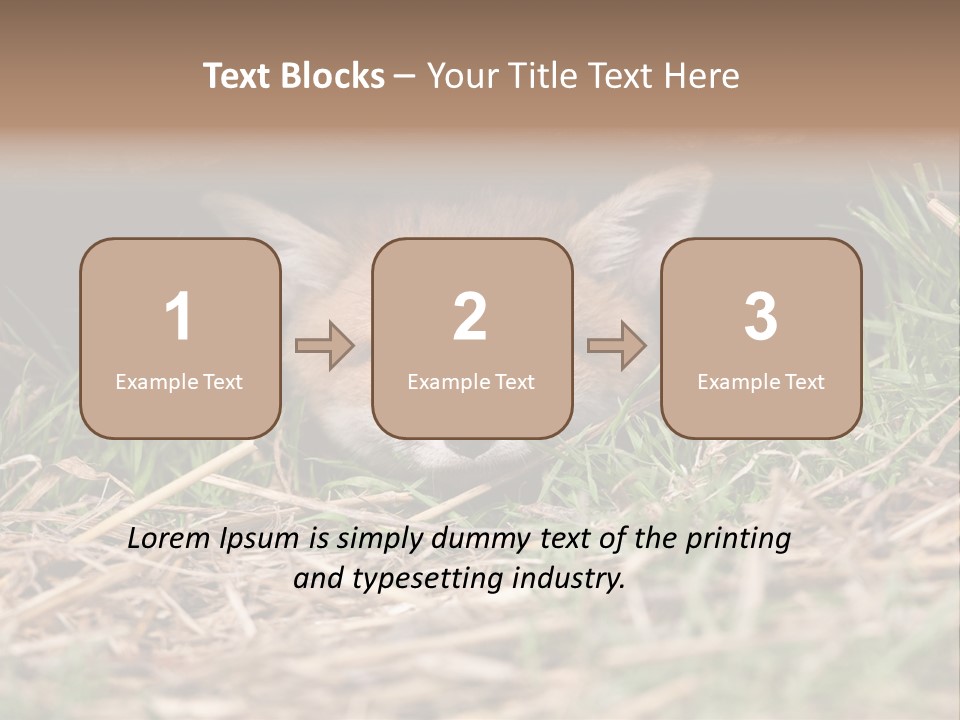 Red Fox In British Countryside PowerPoint Template