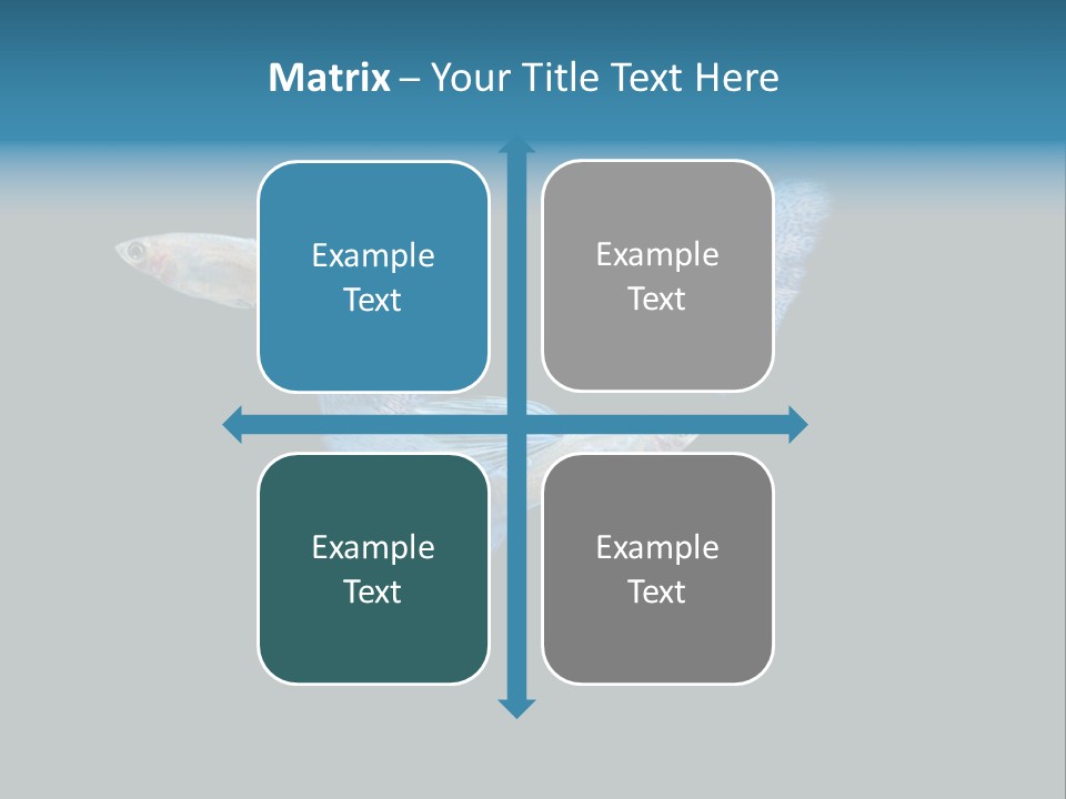 Swimming Guppy PowerPoint Template