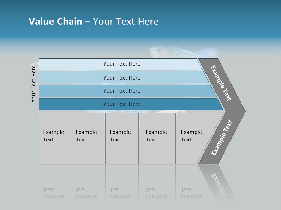 Swimming Guppy PowerPoint Template