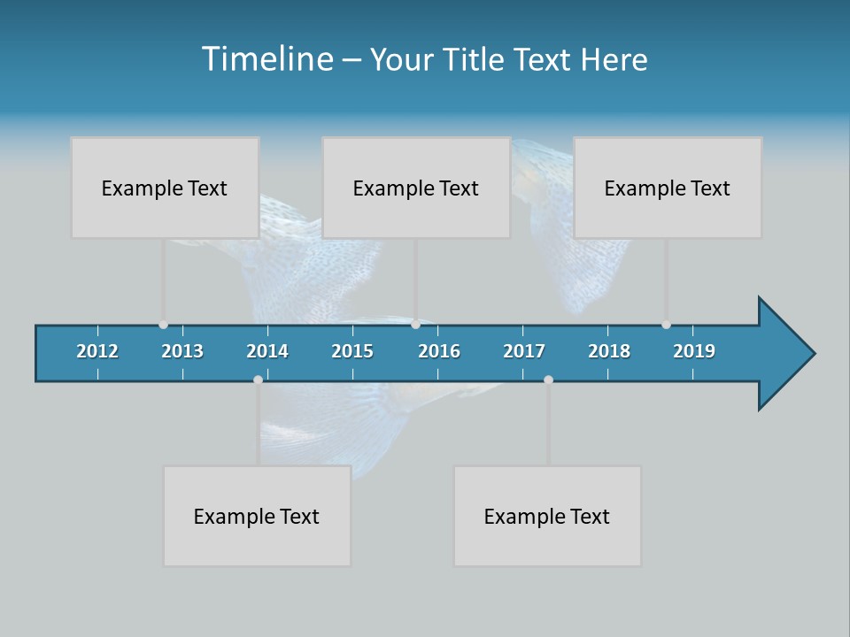 Swimming Guppy PowerPoint Template