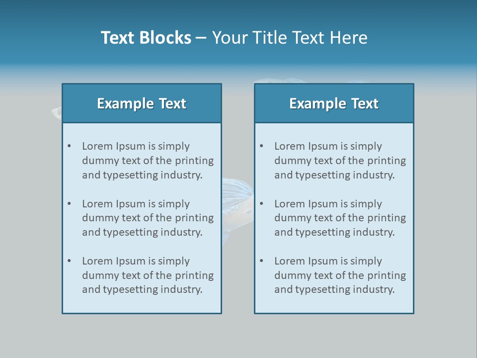 Swimming Guppy PowerPoint Template