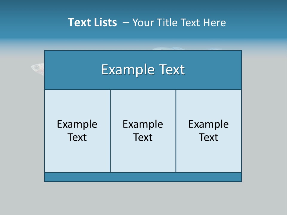 Swimming Guppy PowerPoint Template