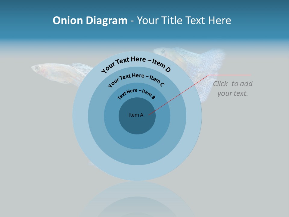 Swimming Guppy PowerPoint Template