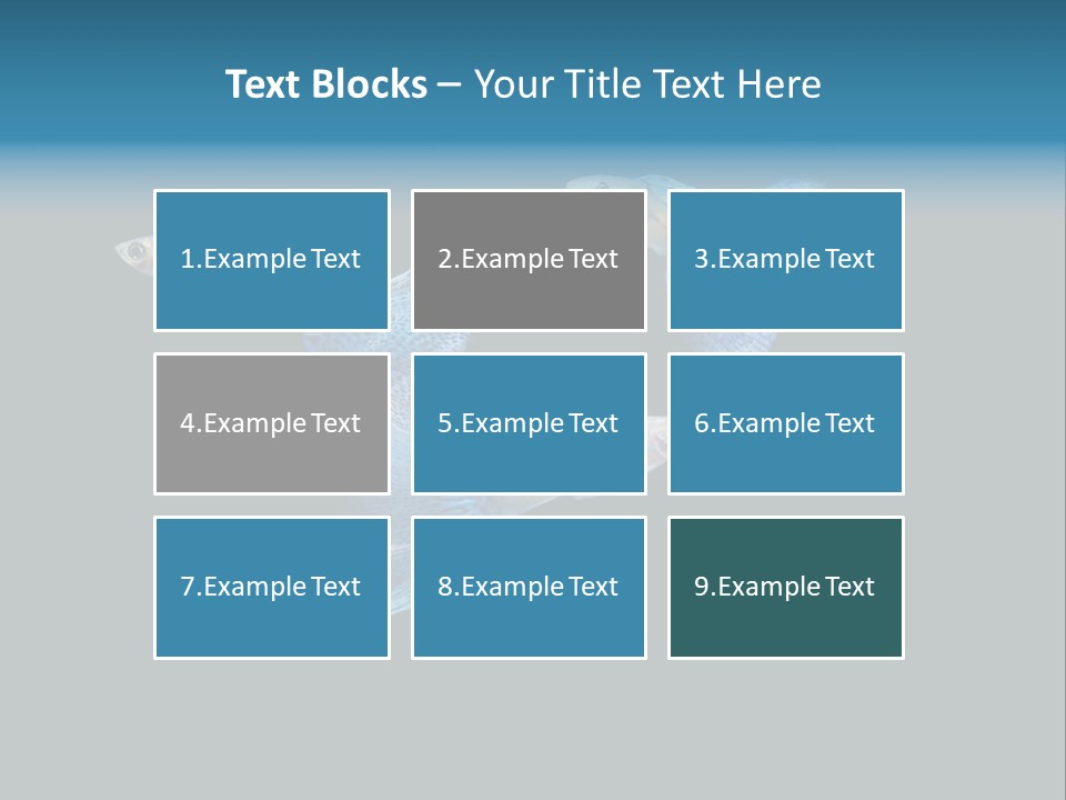 Swimming Guppy PowerPoint Template