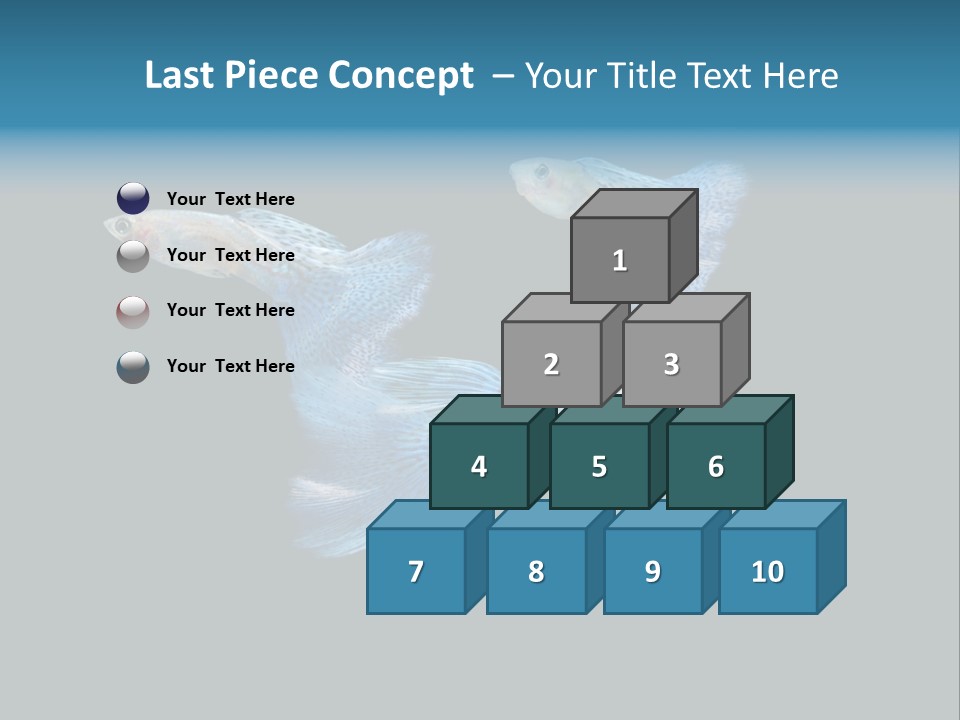 Swimming Guppy PowerPoint Template