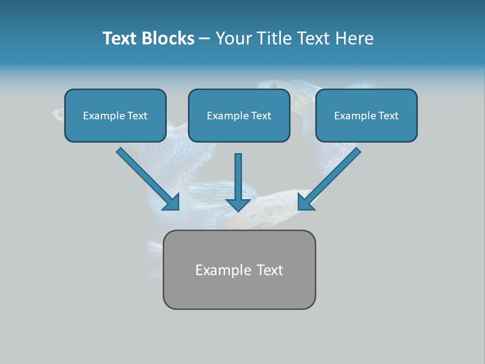 Swimming Guppy PowerPoint Template