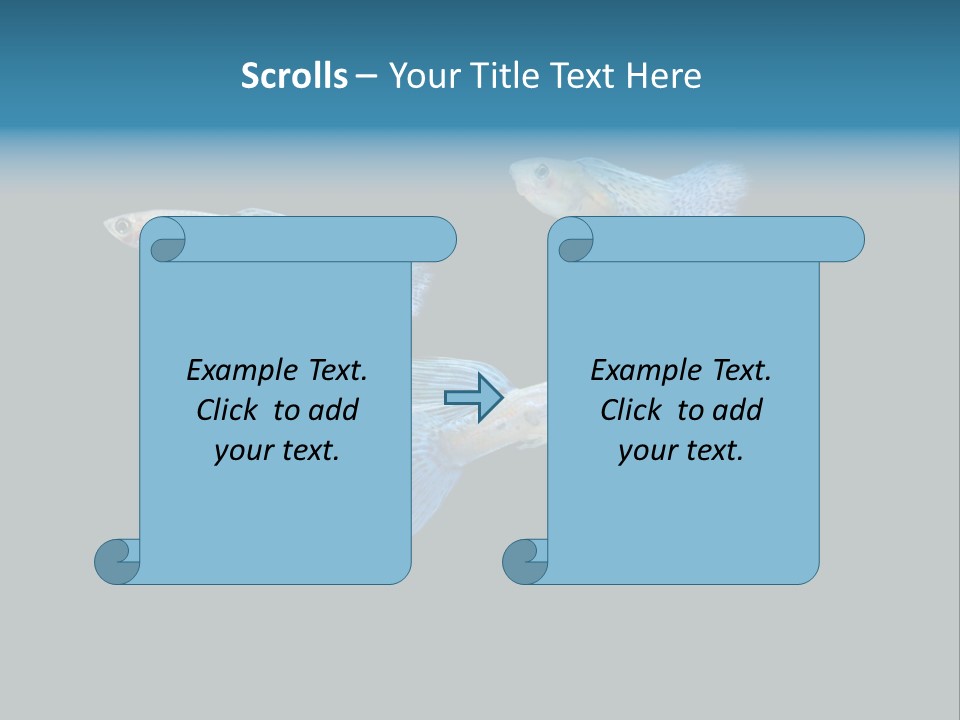 Swimming Guppy PowerPoint Template