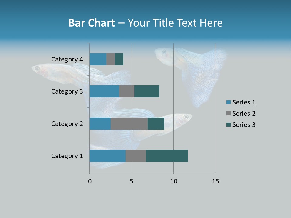 Swimming Guppy PowerPoint Template