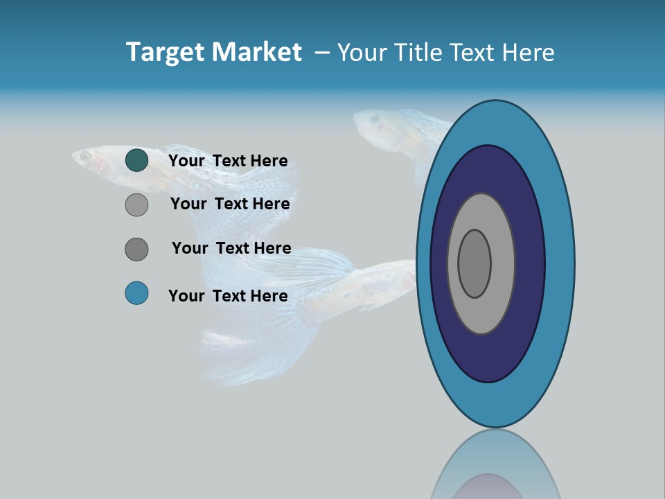 Swimming Guppy PowerPoint Template