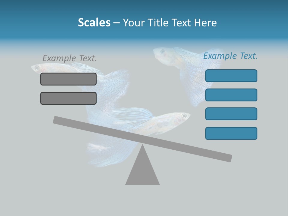 Swimming Guppy PowerPoint Template